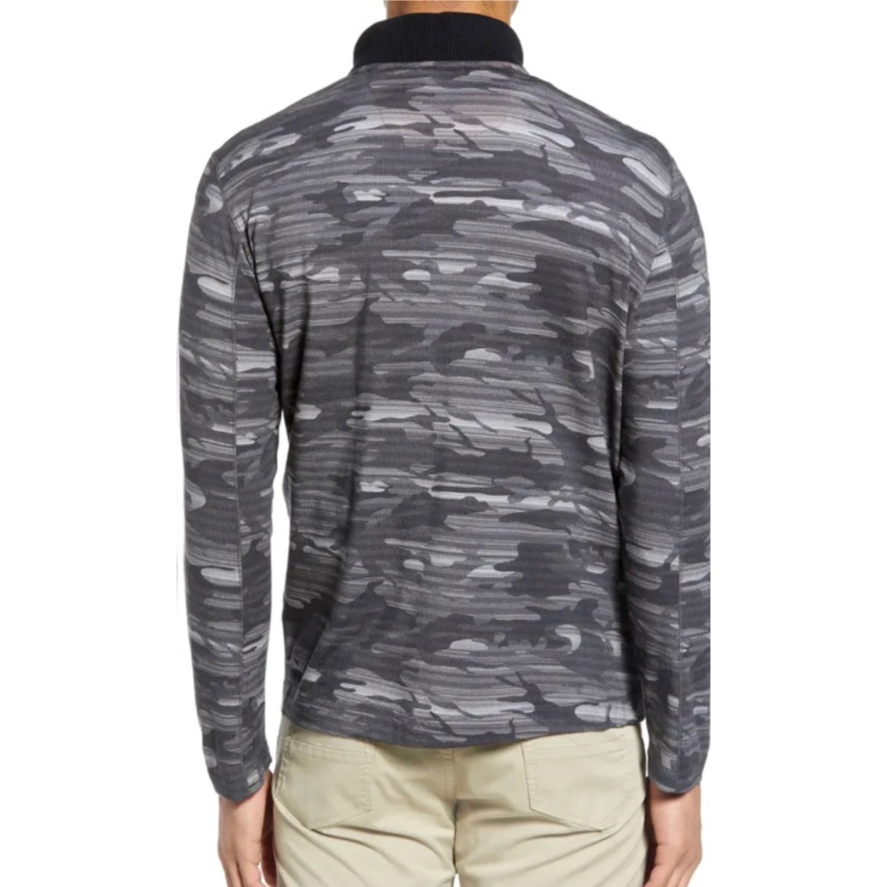 Robert Graham Street Circuit Camo Quarter Zip Classic Fit Pullover Size XXL - Picture 2 of 16